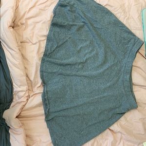 Grey skater girl skirt